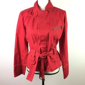 CAbi Red Belted Jacket